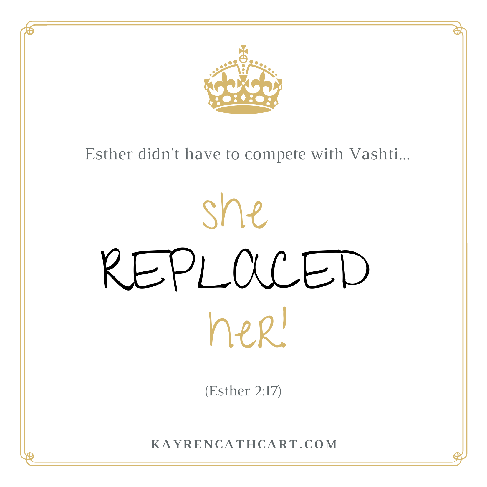 Replaced Not Competing - Gold